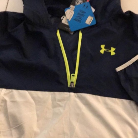 BRAND NEW youth boy under armour packable 1/2 zip jacket size L - Picture 3 of 5